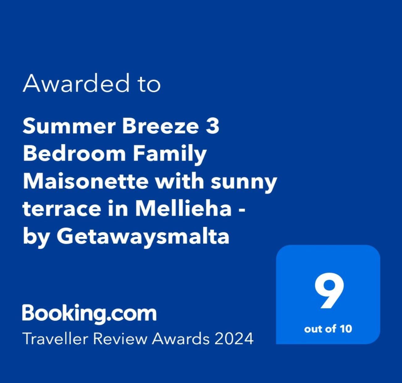 Summer Breeze 3 Bedroom Family Maisonette With Sunny Terrace In Mellieha - By Getawaysmalta エクステリア 写真